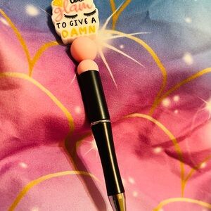 Glam Pen with Pink and Black Handle